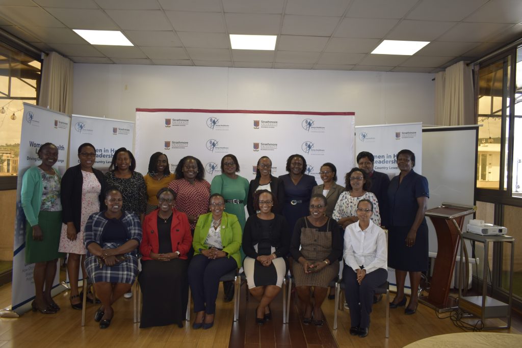 Women in Health Leadership gather for a group photo